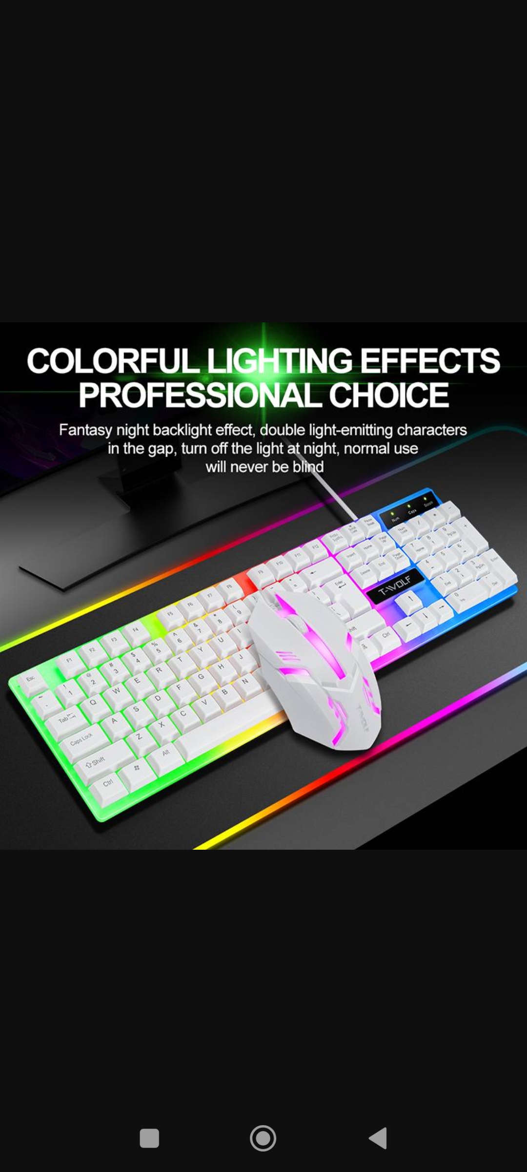 ست موس و کیبورد Twolf rgb